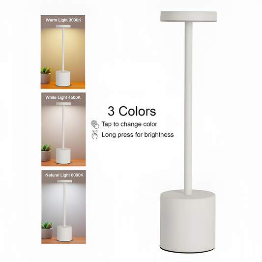 LUMITOP™ Aura Touch LED Table Lamp – Minimal Rechargeable, Dimmable & Cordless LED Light