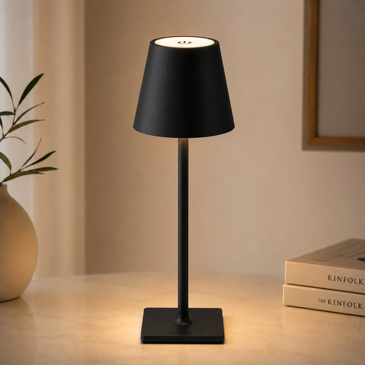 LUMITOP™ Milano Touch LED Table Lamp – Rechargeable, Dimmable & Cordless Minimal Light