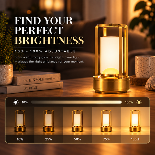 LUMITOP™ Lent Touch LED Lantern Style Table Lamp – Rechargeable, Dimmable & Cordless LED Light