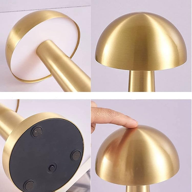 LUMITOP™ Amber Arc Touch LED Table Lamp – Minimal Rechargeable, Dimmable & Cordless LED Light