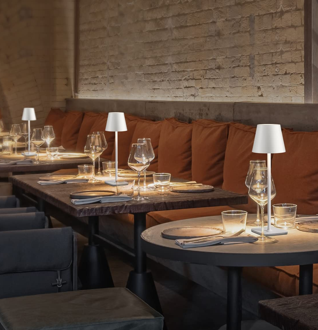 LUMITOP™ Milano Touch LED Table Lamp – Rechargeable, Dimmable & Cordless Minimal Light
