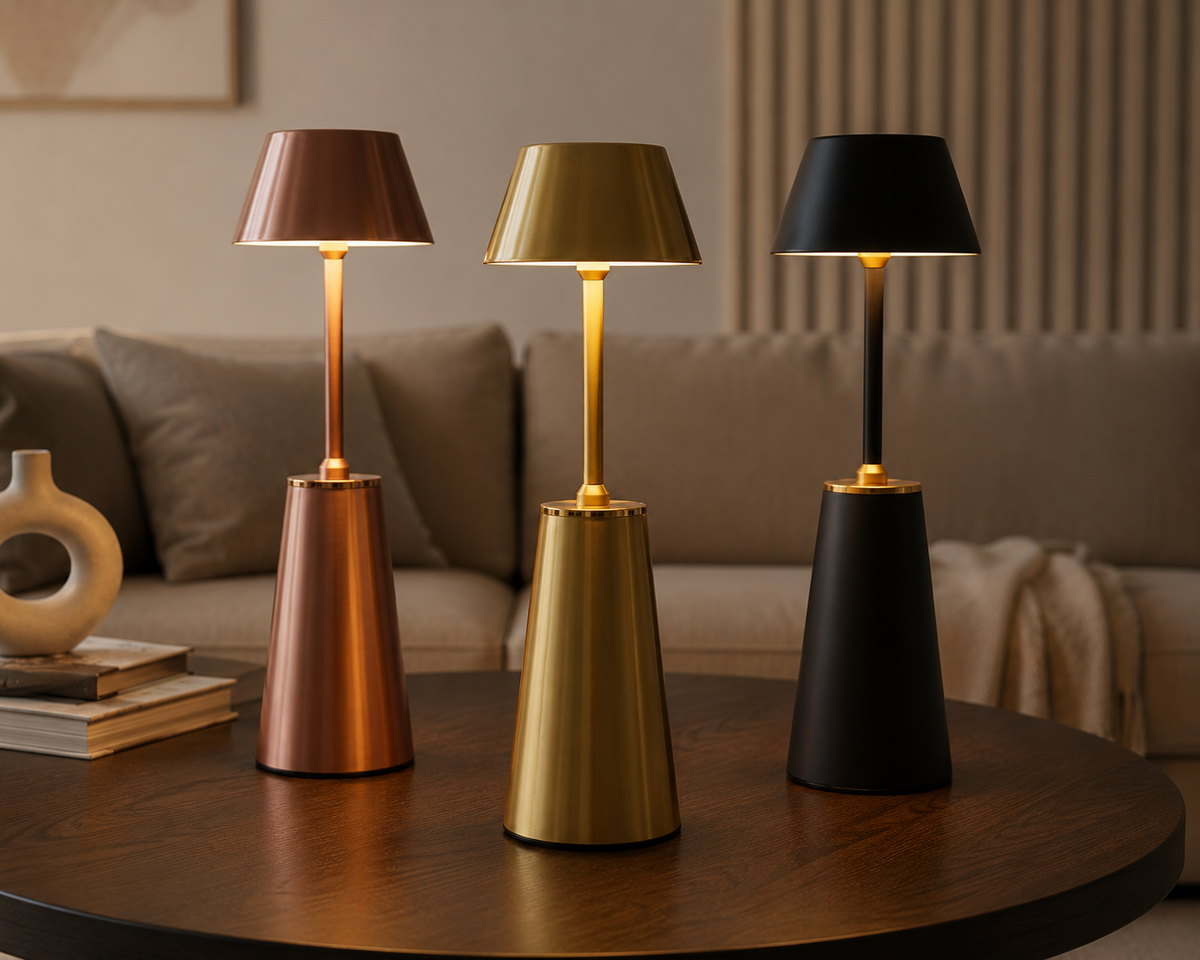 LUMITOP™ Obsidian Touch LED Table Lamp – Rechargeable, Dimmable & Cordless LED Light