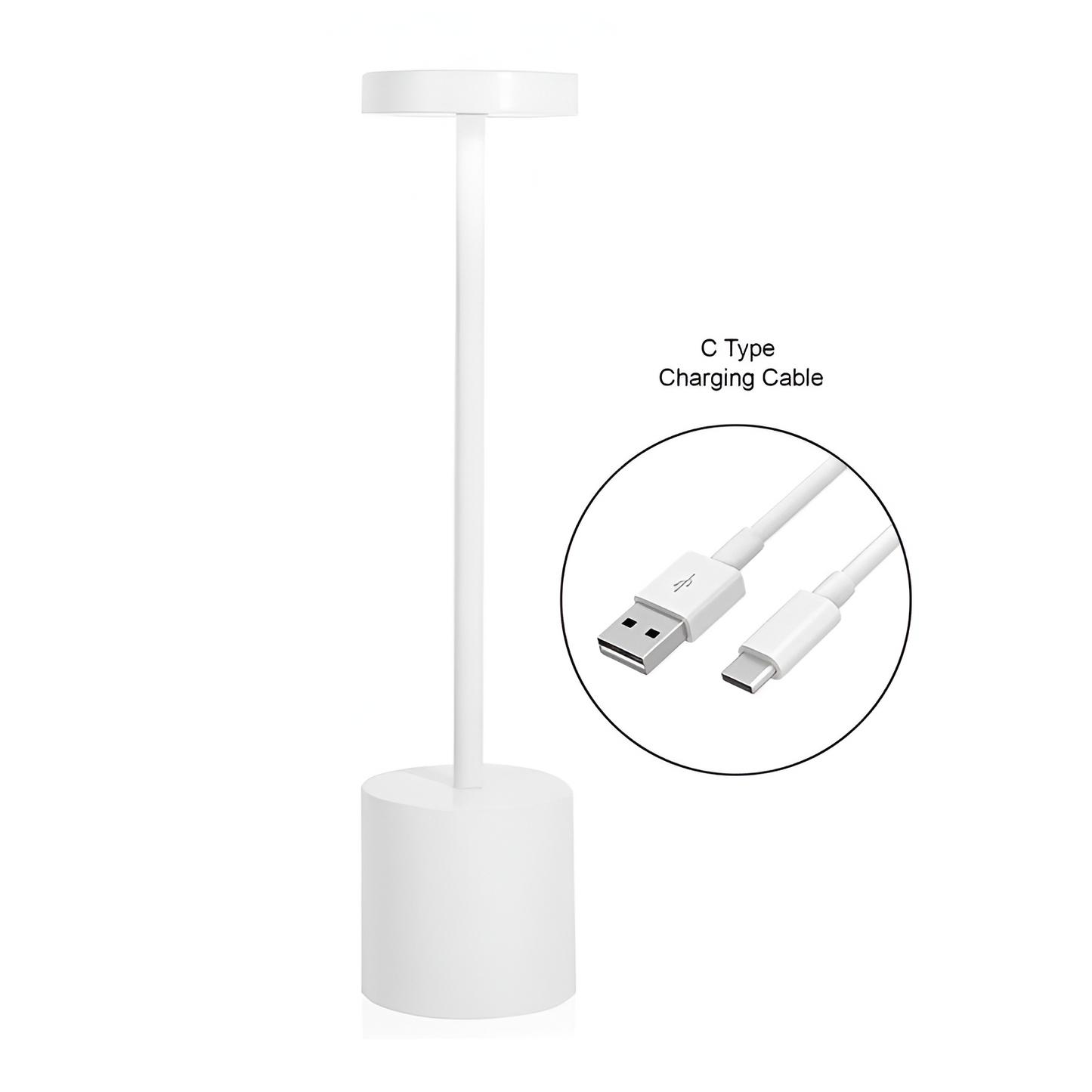 LUMITOP™ Aura Touch LED Table Lamp – Minimal Rechargeable, Dimmable & Cordless LED Light