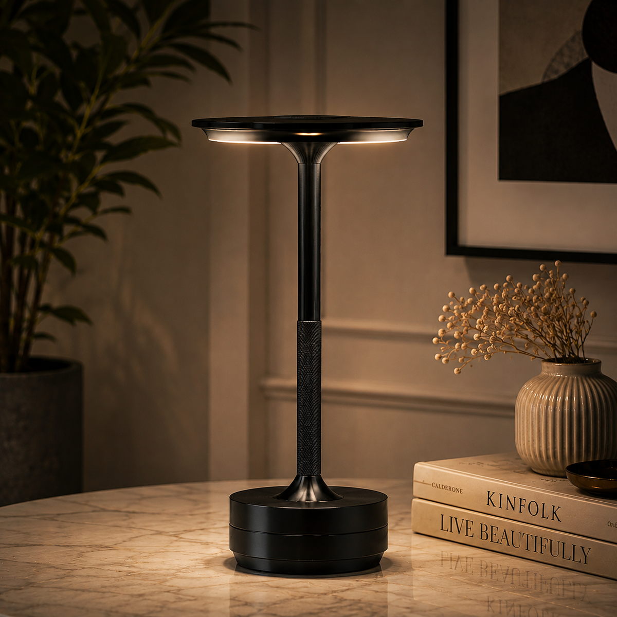LUMITOP™ Nova Touch LED Table Lamp – Rechargeable, Dimmable & Cordless Minimal Light