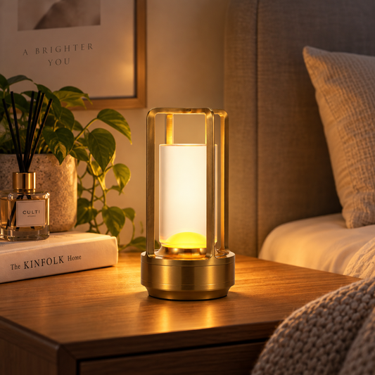 LUMITOP™ Lent Touch LED Lantern Style Table Lamp – Rechargeable, Dimmable & Cordless LED Light