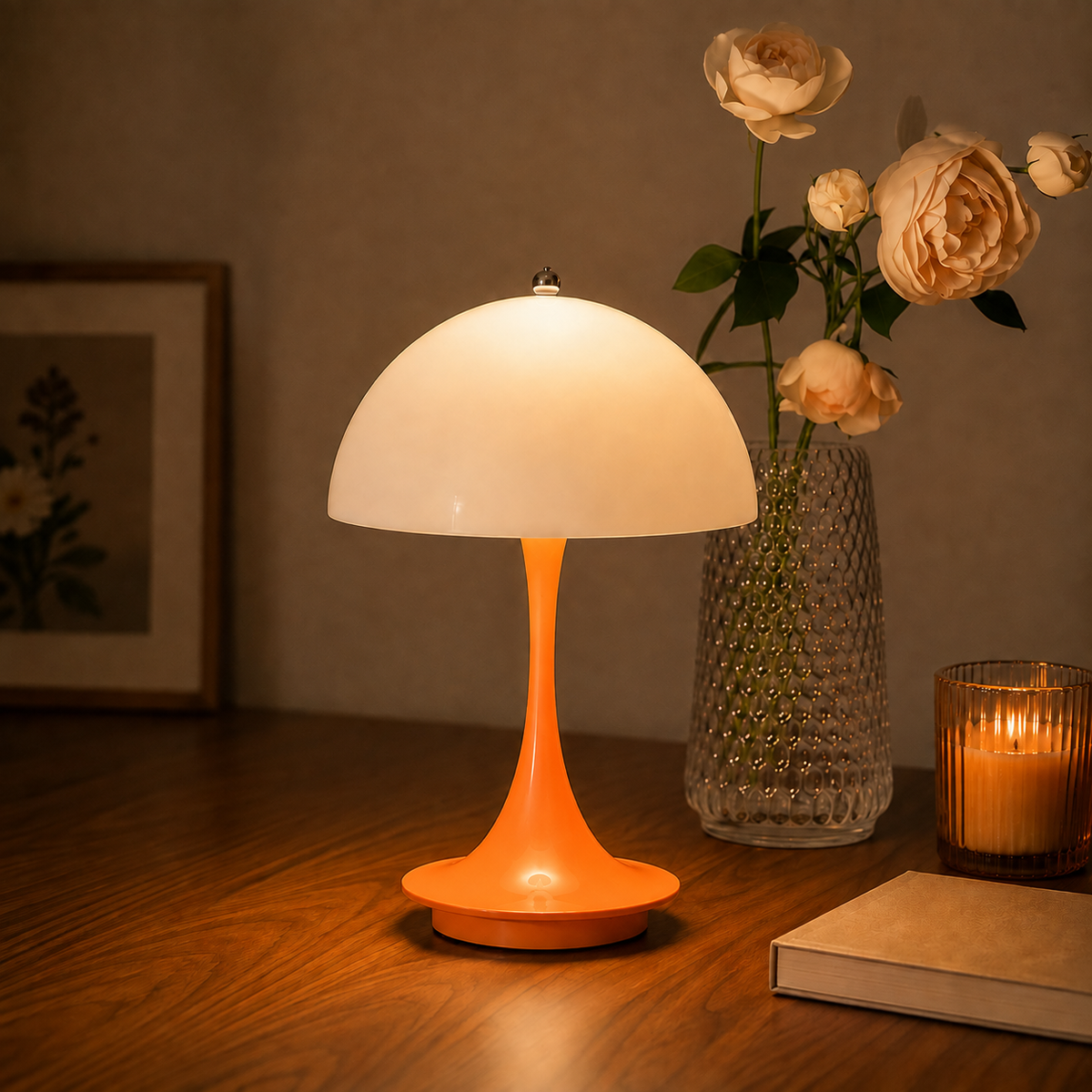 LUMITOP™ Tuscan Touch LED Table Lamp – Rechargeable, Dimmable & Cordless LED Lamp