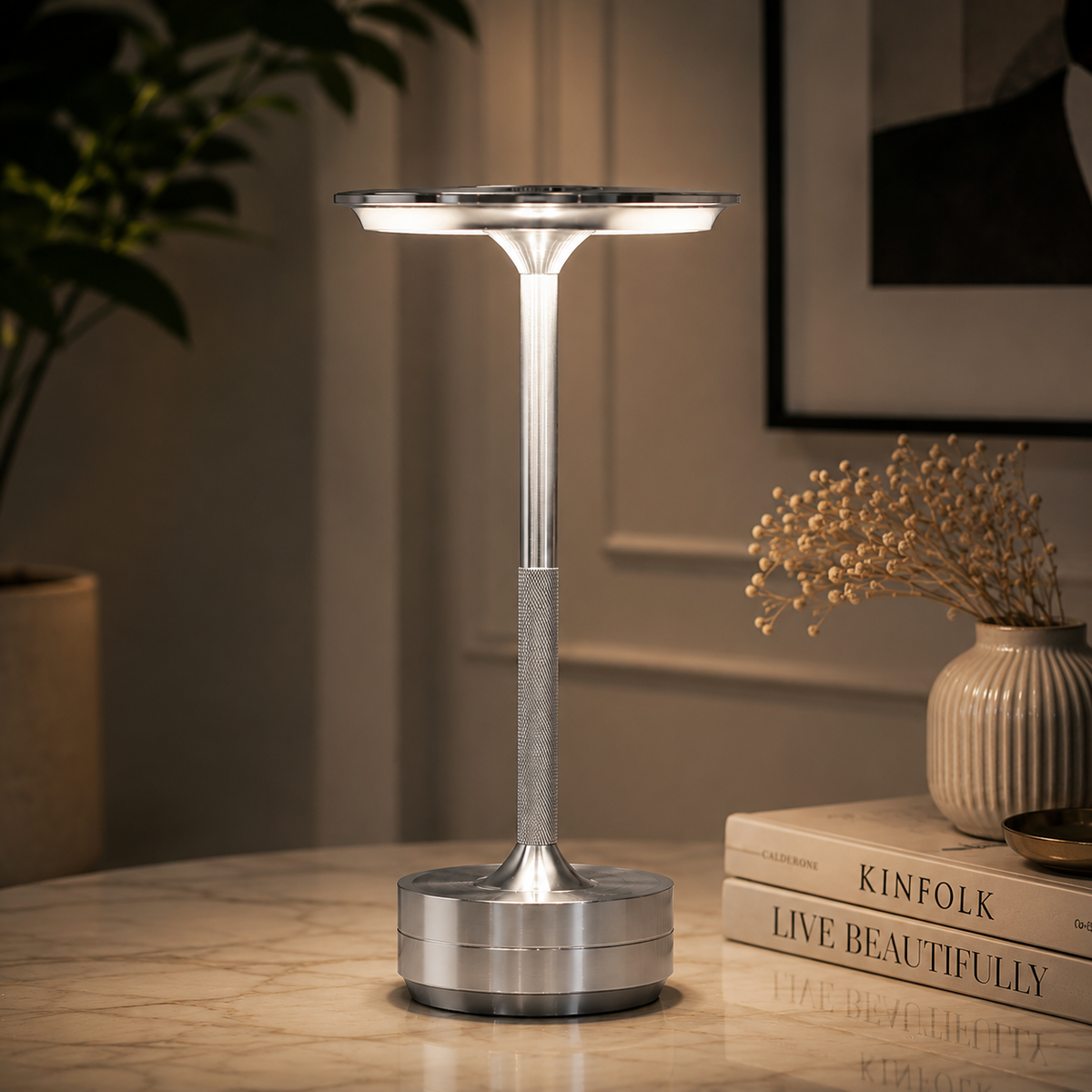 LUMITOP™ Nova Touch LED Table Lamp – Rechargeable, Dimmable & Cordless Minimal Light